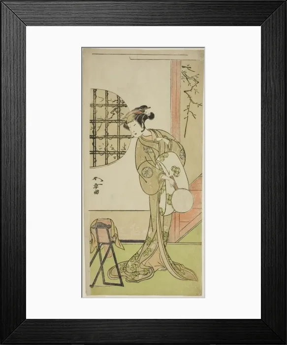 Framed Print : The Actor Nakamura Noshio I in an Unidentified Role, Japan, c. 1773. Creator: Shunsho Framed Print : The Actor Nakamura Noshio I in an Unidentified Role, Japan, c. 1773. Creator: Shunsho