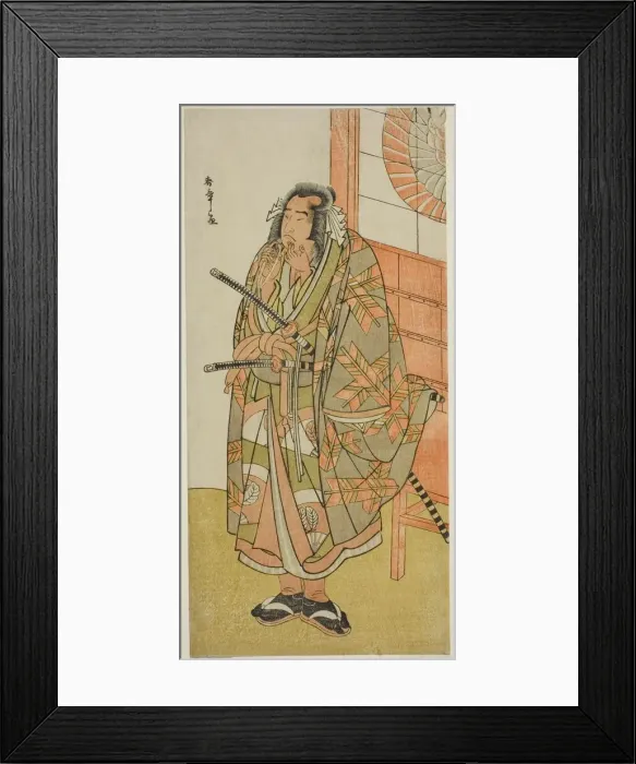Framed Print : The Actor Onoe Matsusuke I in an Unidentified Role, Japan, c. 1782. Creator: Shunsho