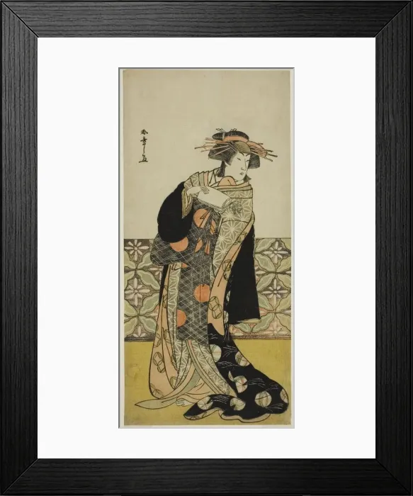 Framed Print : The Actor Nakamura Riko I in an Unidentified Role, Japan, c. 1780. Creator: Shunsho Framed Print : The Actor Nakamura Riko I in an Unidentified Role, Japan, c. 1780. Creator: Shunsho
