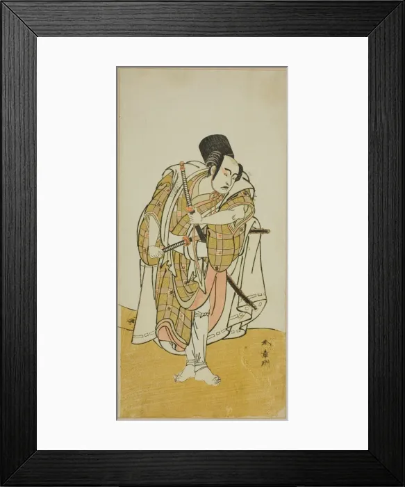 Framed Print : The Actor Ichikawa Yaozo II (?), Japan, late 18th century. Creator: Shunsho Framed Print : The Actor Ichikawa Yaozo II (?), Japan, late 18th century. Creator: Shunsho