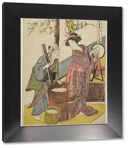 Act Six: Yoichibei's House from the play Chushingura (Treasury of Loyal Retainers), Japan, c. 1779 / 80 Creator: Shunsho