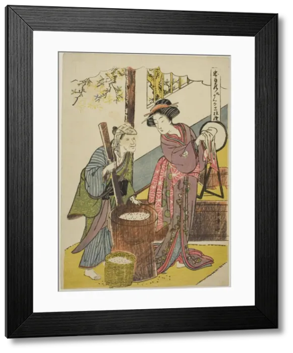 Framed Print : Act Six: Yoichibei's House from the play Chushingura (Treasury of Loyal Retainers), Japan, c. 1779 / 80 Creator: Shunsho