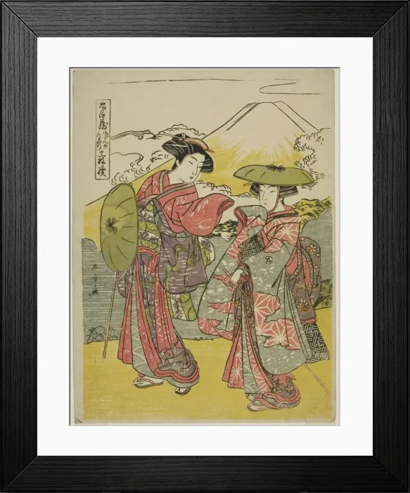 Framed Print : Act Eight: Bridal Journey from the play Chushingura (Treasury of Loyal Retainers), Japan, c. 1779 / 80. Creator: Shunsho Framed Print : Act Eight: Bridal Journey from the play Chushingura (Treasury of Loyal Retainers), Japan, c. 1779 / 80. Creator: Shunsho