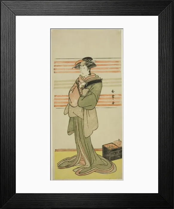 Framed Print : The Actor Nakamura Riko I as Osen of the Komatsuya House (?) in the Play Nanakusa... c Framed Print : The Actor Nakamura Riko I as Osen of the Komatsuya House (?) in the Play Nanakusa... c