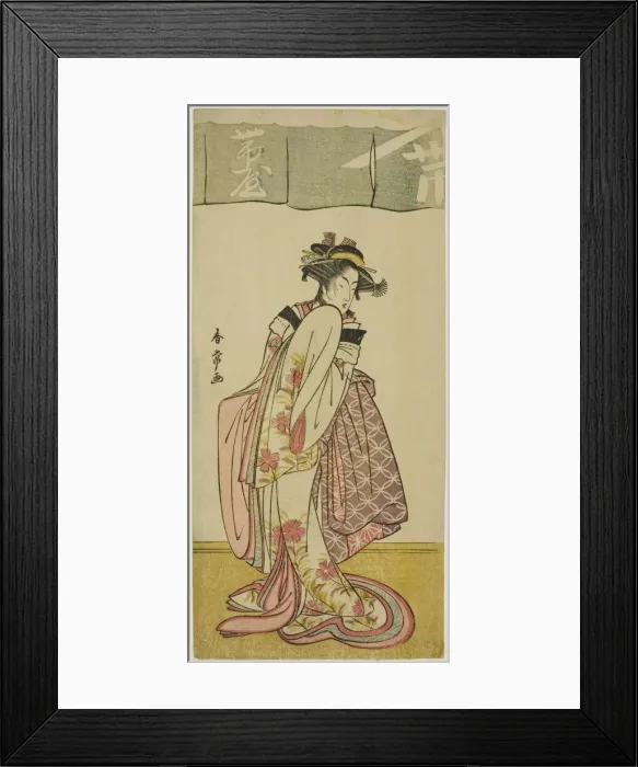 Framed Print : The Actor Segawa Kikunojo III as Shinanoya Ohan in the Play Kabuki no Hana Bandai... c Framed Print : The Actor Segawa Kikunojo III as Shinanoya Ohan in the Play Kabuki no Hana Bandai... c