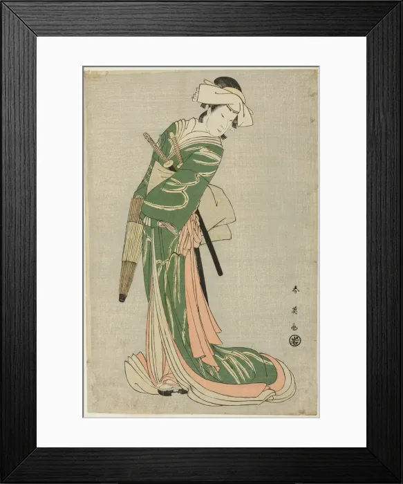 Framed Print : The Actor Nakamura Noshio II as Tonase, in the Bridal Journey Scene, Act Eight of Framed Print : The Actor Nakamura Noshio II as Tonase, in the Bridal Journey Scene, Act Eight of