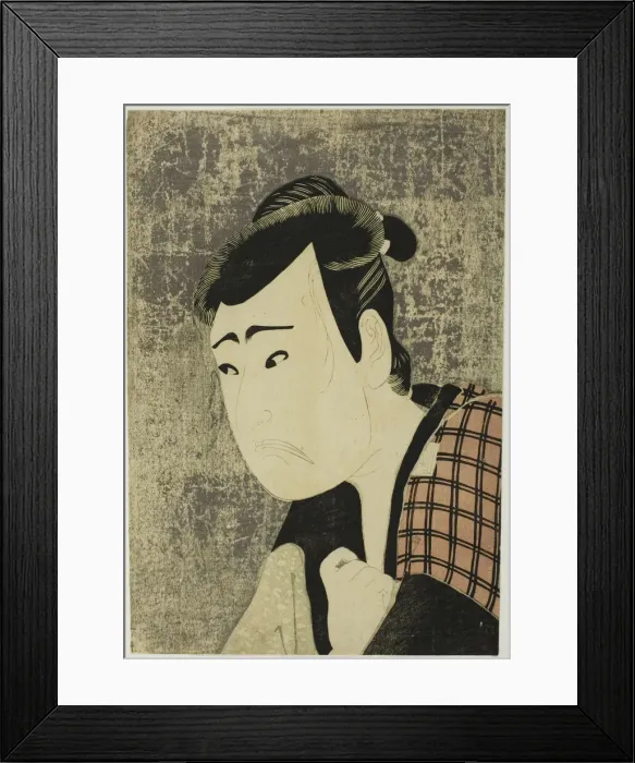 Framed Print : Bust Portrait of the Actor Ichikawa Yaozo III as Tanabe Bunzo in the play Hana-ayame Framed Print : Bust Portrait of the Actor Ichikawa Yaozo III as Tanabe Bunzo in the play Hana-ayame