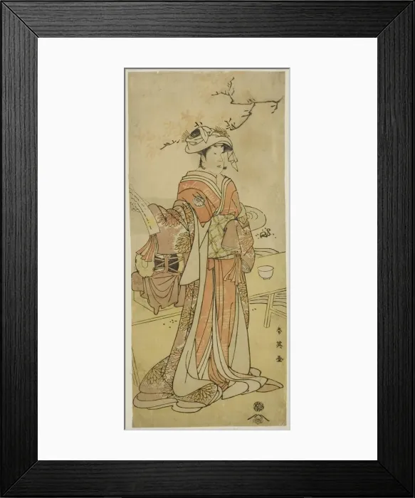 Framed Print : The Actor Segawa Kikunojo III as the Female Fox-Fairy Otatsu-gitsune Disguised as... c Framed Print : The Actor Segawa Kikunojo III as the Female Fox-Fairy Otatsu-gitsune Disguised as... c
