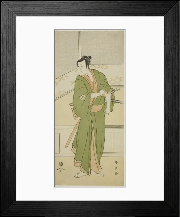 Framed Print : The Actor Iwai Hanshiro IV as Shirai Gompachi in the Play Gozen-gakari Sumo Soga... c Framed Print : The Actor Iwai Hanshiro IV as Shirai Gompachi in the Play Gozen-gakari Sumo Soga... c