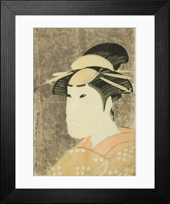 Framed Print : The actor Sanogawa Ichimatsu III as the Gion prostitute Onayo in the play Framed Print : The actor Sanogawa Ichimatsu III as the Gion prostitute Onayo in the play