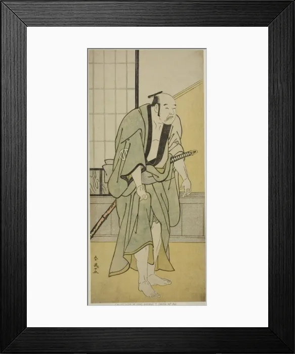 Framed Print : The Actor Asao Tamejuro I as Drunken Gotobei in the Play Yoshitsune Koshigoe Jo... c Framed Print : The Actor Asao Tamejuro I as Drunken Gotobei in the Play Yoshitsune Koshigoe Jo... c