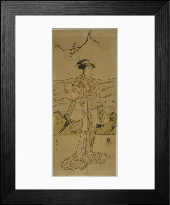 Framed Print : The Actor Iwai Kiyotaro II, c. 1790s. Creator: Katsukawa Shun ei Framed Print : The Actor Iwai Kiyotaro II, c. 1790s. Creator: Katsukawa Shun ei