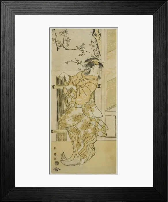 Framed Print : The Actor Segawa Kikunojo III as Kojoro-gitsune (Female Fox) Disguised as Omiki in Framed Print : The Actor Segawa Kikunojo III as Kojoro-gitsune (Female Fox) Disguised as Omiki in