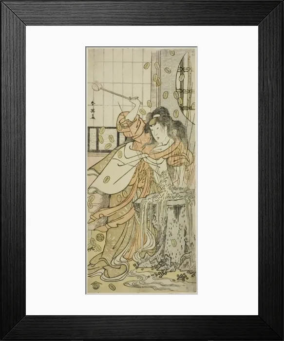 Framed Print : The Actor Segawa Kikunojo III as the Dragon Maiden Disguised as Osaku in the Play... c Framed Print : The Actor Segawa Kikunojo III as the Dragon Maiden Disguised as Osaku in the Play... c