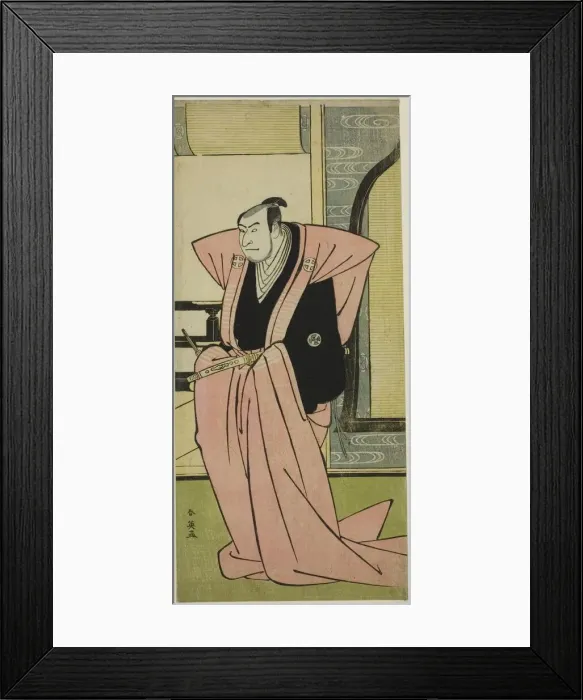 Framed Print : The Actor Otani Oniji III in an Unidentified Role in the Play Yukimi-zuki Eiga Hachi no Framed Print : The Actor Otani Oniji III in an Unidentified Role in the Play Yukimi-zuki Eiga Hachi no