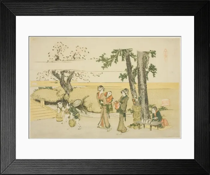 Framed Print : A Wayside Scene (Oji), Japan, 1801-04. Creator: Hokusai Framed Print : A Wayside Scene (Oji), Japan, 1801-04. Creator: Hokusai