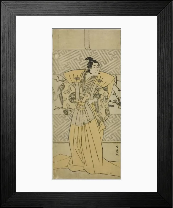 Framed Print : The Actor Iwai Hanshiro IV as Soga no Goro Tokimune in the Play Koi no Yosuga... c. 1789 Framed Print : The Actor Iwai Hanshiro IV as Soga no Goro Tokimune in the Play Koi no Yosuga... c. 1789