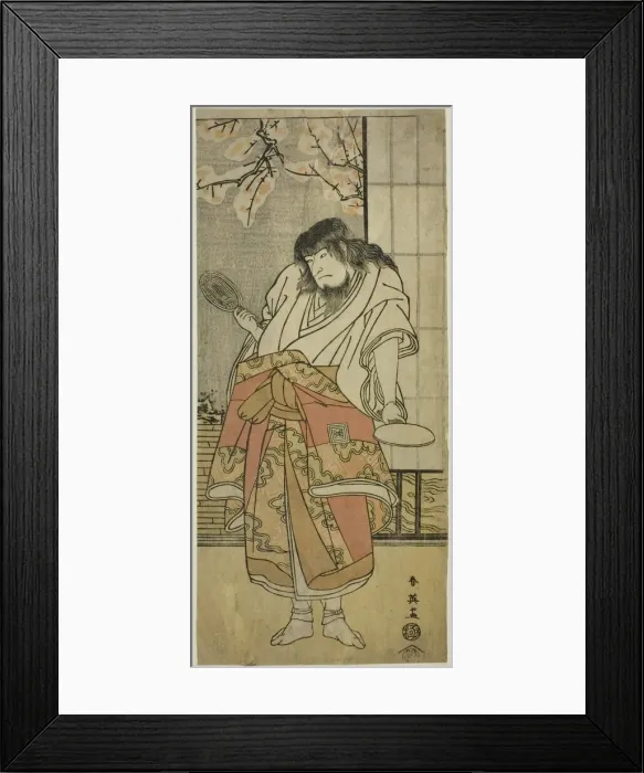 Framed Print : The Actor Ichikawa Komazo II as the monk Shunkan in the play Shunkan Shima... c Framed Print : The Actor Ichikawa Komazo II as the monk Shunkan in the play Shunkan Shima... c