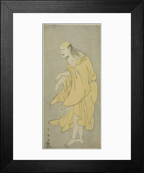 Framed Print : The Actor Onoe Matsusuke I as the Ghost of Ki no Natora in the Play Kiku no En Mukashi Framed Print : The Actor Onoe Matsusuke I as the Ghost of Ki no Natora in the Play Kiku no En Mukashi