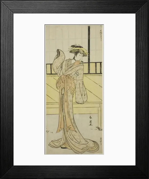 Framed Print : The Actor Segawa Kikunojo III as Okaru in the Play Kanadehon Chushingura, Performed Framed Print : The Actor Segawa Kikunojo III as Okaru in the Play Kanadehon Chushingura, Performed