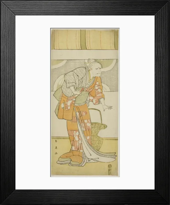 Framed Print : The Actor Arashi Ryuzo II as Hachijo, Wet Nurse of Taira no Kiyomori, in Act Three of Framed Print : The Actor Arashi Ryuzo II as Hachijo, Wet Nurse of Taira no Kiyomori, in Act Three of