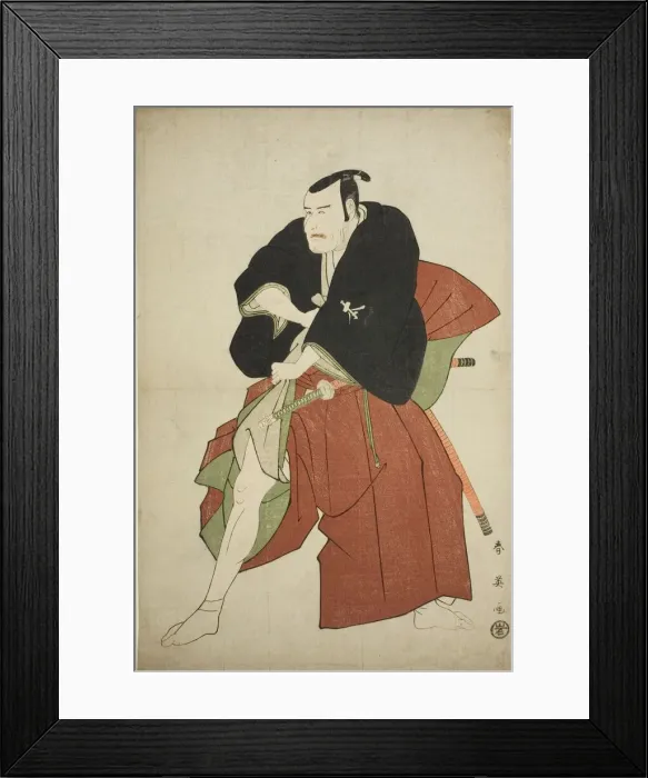 Framed Print : The Actor Matsumoto Koshiro IV as Kakogawa Honzo in the Play Kanadehon... c. 1795 Framed Print : The Actor Matsumoto Koshiro IV as Kakogawa Honzo in the Play Kanadehon... c. 1795