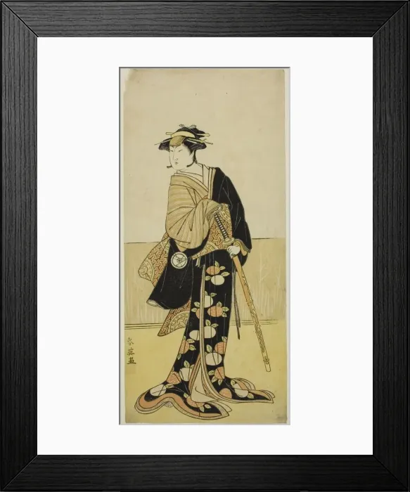 Framed Print : The Actor Iwai Hanshiro IV as Tonase (?) in the Play Kanadehon Chushingura (?)... c Framed Print : The Actor Iwai Hanshiro IV as Tonase (?) in the Play Kanadehon Chushingura (?)... c