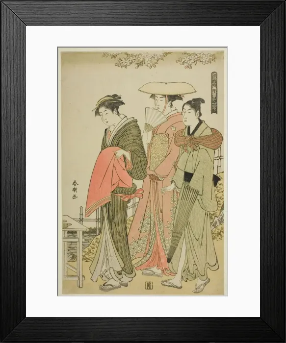Framed Print : Flowers, from the series Snow, Moon, and Flowers of the Floating World (Ukiyo... c) Framed Print : Flowers, from the series Snow, Moon, and Flowers of the Floating World (Ukiyo... c)