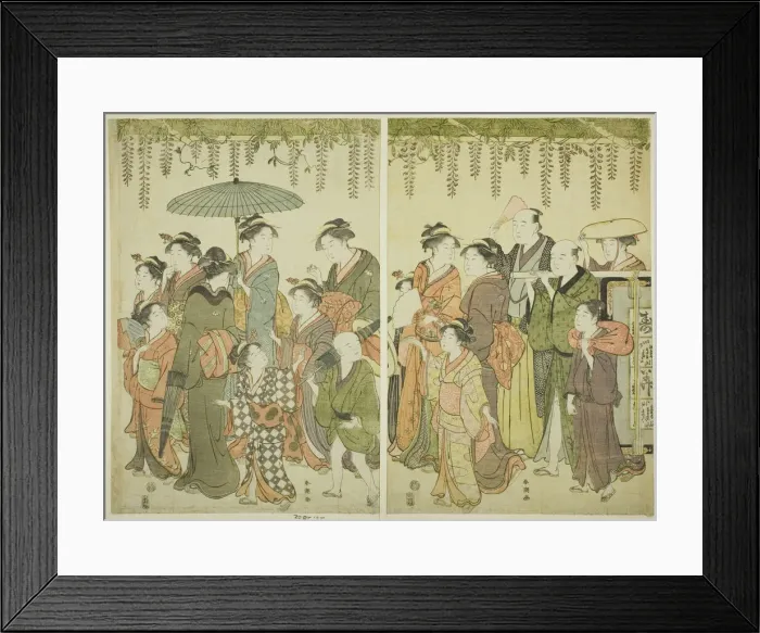Framed Print : Votive Offering, 1780s. Creator: Katsukawa Shuncho Framed Print : Votive Offering, 1780s. Creator: Katsukawa Shuncho