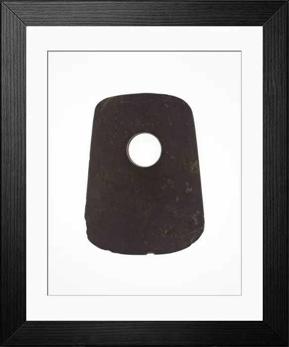 Framed Print : Axe, Neolithic period, probably Liangzhu culture, c. 3000-2000 B. C. Creator: Unknown Framed Print : Axe, Neolithic period, probably Liangzhu culture, c. 3000-2000 B. C. Creator: Unknown