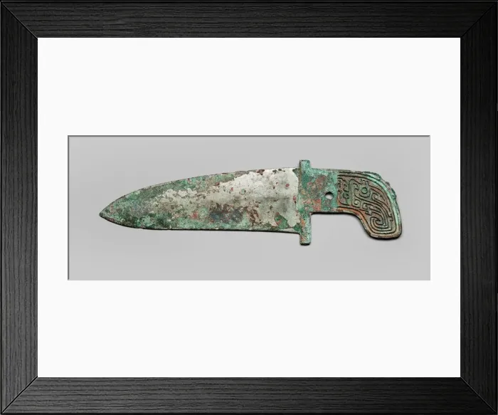 Framed Print : Dagger-Axe (ge), Shang dynasty (1600 - 1046 B. C. ). Creator: Unknown Framed Print : Dagger-Axe (ge), Shang dynasty (1600 - 1046 B. C. ). Creator: Unknown