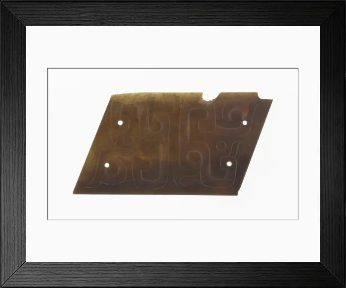 Framed Print : Plaque, Eastern Zhou dynasty, (c. 770-256 B. C. ), 7th  /  6th century B. C. Creator: Unknown