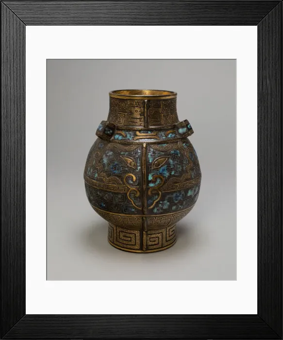 Framed Print : Jar in the Form of Ancient Bronze Vessel, Qing dynasty, Qianlong reign (1736-1795) Framed Print : Jar in the Form of Ancient Bronze Vessel, Qing dynasty, Qianlong reign (1736-1795)