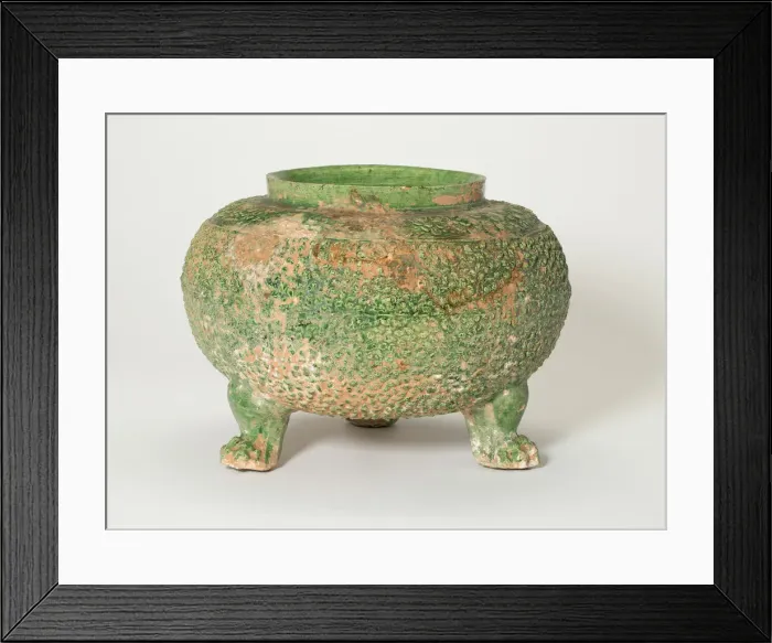 Framed Print : Tripod Jar, Tang dynasty (618-906). Creator: Unknown Framed Print : Tripod Jar, Tang dynasty (618-906). Creator: Unknown