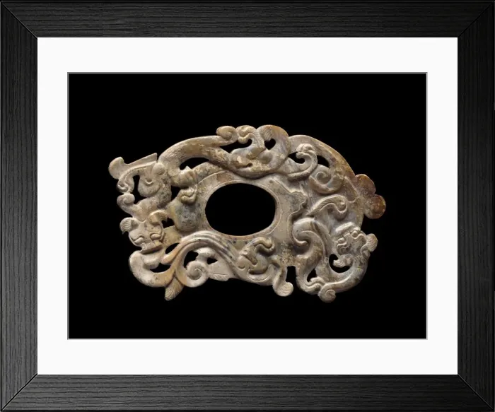 Framed Print : Pendant in Form of an Archers Ring, Western Han dynasty (206 B. C. -A. D. 9) Framed Print : Pendant in Form of an Archers Ring, Western Han dynasty (206 B. C. -A. D. 9)