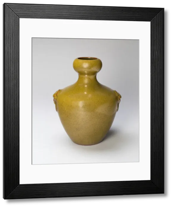 Framed Print : Vase with Animal Handles, Qing dynasty (1644-1911), Yongzheng reign mark and period Framed Print : Vase with Animal Handles, Qing dynasty (1644-1911), Yongzheng reign mark and period