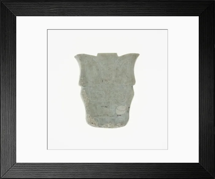 Framed Print : Plaque with Animal Mask, Shang dynasty (c. 1600-1046 BC), 13th-11th century B. C Framed Print : Plaque with Animal Mask, Shang dynasty (c. 1600-1046 BC), 13th-11th century B. C