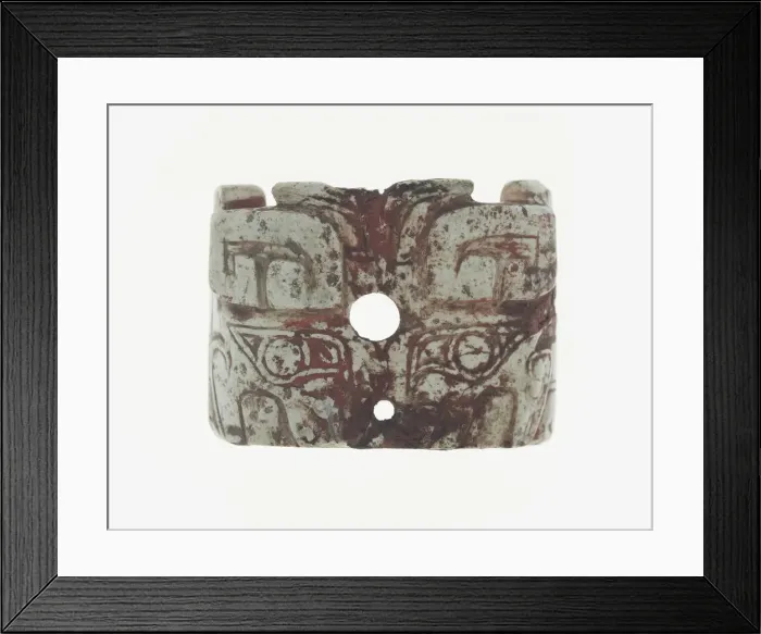 Framed Print : Plaque with Animal Mask, Shang dynasty (c. 1600-1046 BC), 13th-11th century B. C Framed Print : Plaque with Animal Mask, Shang dynasty (c. 1600-1046 BC), 13th-11th century B. C