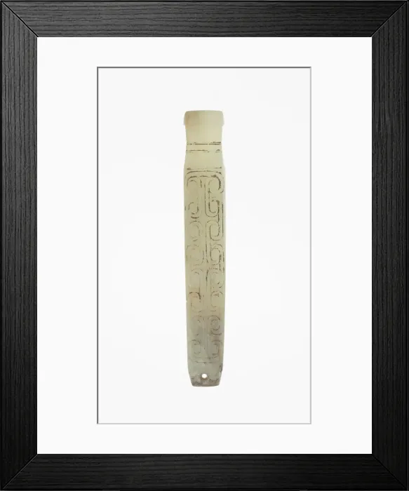 Framed Print : Handle-Shaped Jade, Western Zhou dynasty (c. 1046-771 BC), 11th-10th century B. C Framed Print : Handle-Shaped Jade, Western Zhou dynasty (c. 1046-771 BC), 11th-10th century B. C