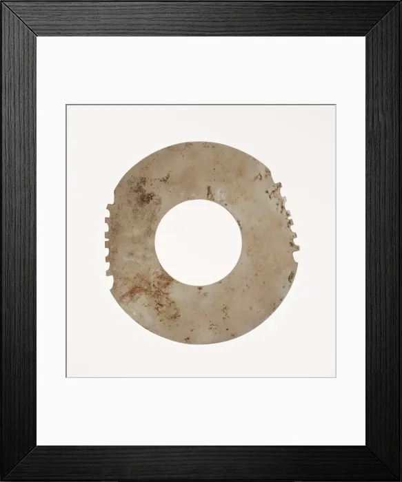 Framed Print : Notched Disc, Shang dynasty (c. 1600-1046 B. C. ). Creator: Unknown Framed Print : Notched Disc, Shang dynasty (c. 1600-1046 B. C. ). Creator: Unknown