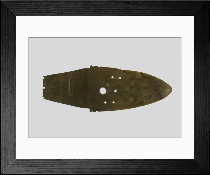 Framed Print : Dagger-Blade (Ge), Shang dynasty (c. 1600-1046 B. C. ) reworked later. Creator: Unknown Framed Print : Dagger-Blade (Ge), Shang dynasty (c. 1600-1046 B. C. ) reworked later. Creator: Unknown