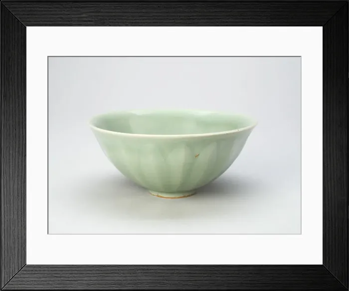 Framed Print : Lotus Petal Bowl, Southern Song dynasty (1127-1279), 13th century. Creator: Unknown Framed Print : Lotus Petal Bowl, Southern Song dynasty (1127-1279), 13th century. Creator: Unknown