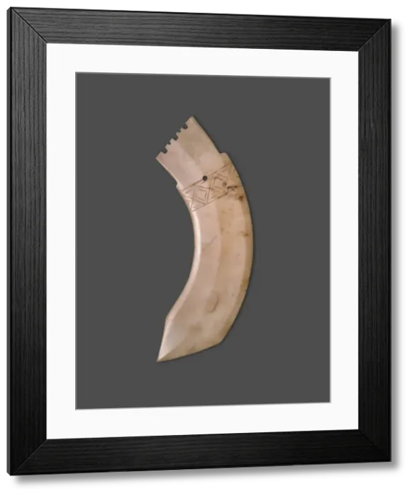 Framed Print : Curved Dagger-Blade (ge), Shang dynasty (c. 1600-1046 BC), 13th-11th century B. C Framed Print : Curved Dagger-Blade (ge), Shang dynasty (c. 1600-1046 BC), 13th-11th century B. C