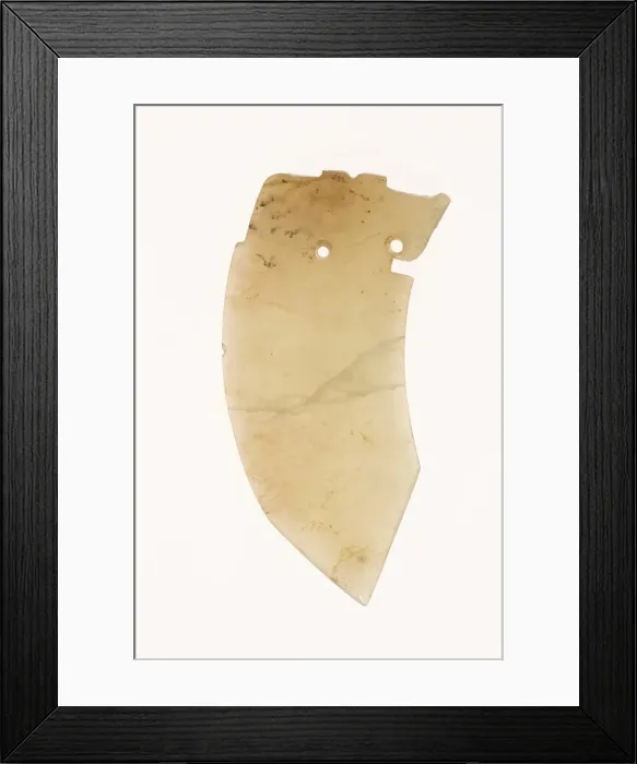 Framed Print : Curved Dagger-Blade (ge), late Shang dynasty to Western Zhou dynasty, c. 1200-771 B. C Framed Print : Curved Dagger-Blade (ge), late Shang dynasty to Western Zhou dynasty, c. 1200-771 B. C