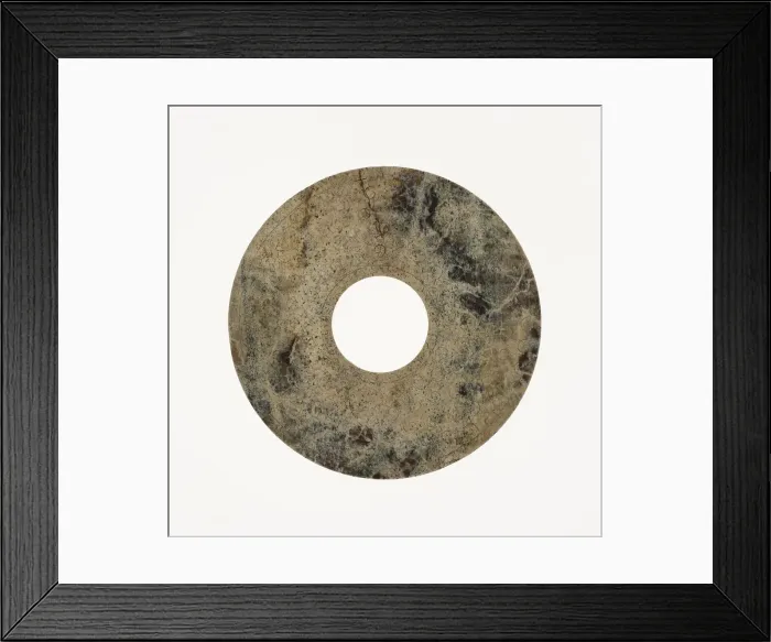Framed Print : Disc (bi), Eastern Zhou period or Western Han dynasty, 3rd / 2nd century B. C Framed Print : Disc (bi), Eastern Zhou period or Western Han dynasty, 3rd / 2nd century B. C