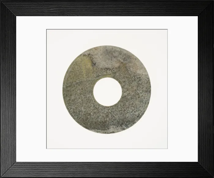 Framed Print : Disc (bi), Eastern Zhou period or Western Han dynasty, 3rd / 2nd century B. C Framed Print : Disc (bi), Eastern Zhou period or Western Han dynasty, 3rd / 2nd century B. C