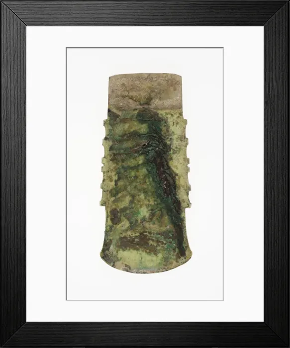 Framed Print : Notched Axe, Shang dynasty (c. 1600-1046 BC), 2nd millennium B. C. Creator: Unknown Framed Print : Notched Axe, Shang dynasty (c. 1600-1046 BC), 2nd millennium B. C. Creator: Unknown