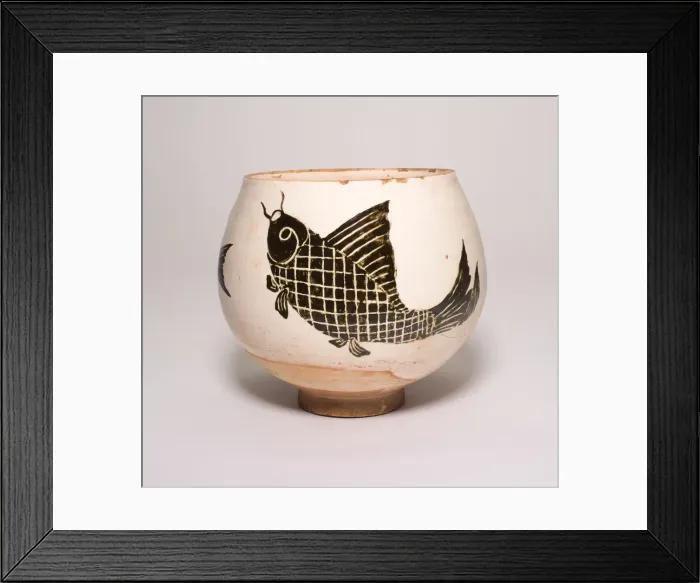 Framed Print : Bowl with Fish, Jin dynasty (1115-1234) or later. Creator: Unknown Framed Print : Bowl with Fish, Jin dynasty (1115-1234) or later. Creator: Unknown