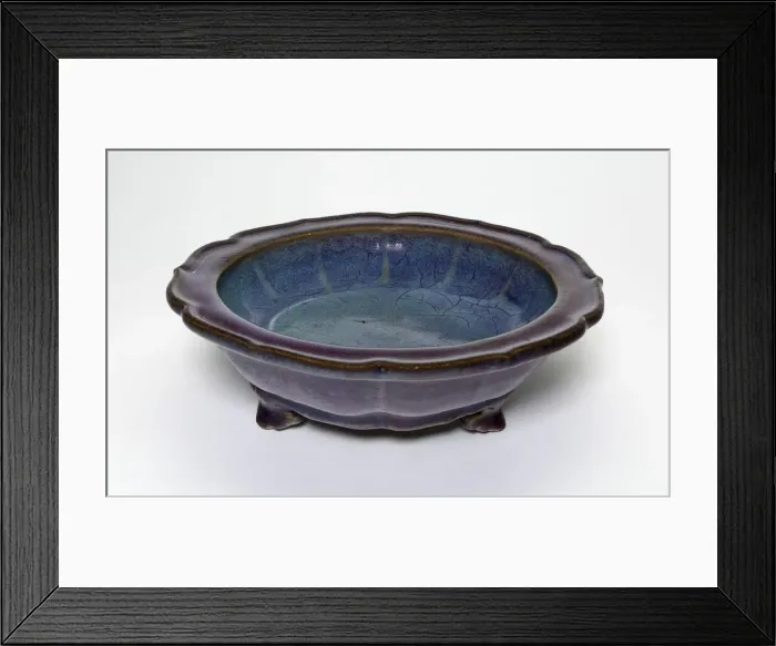 Framed Print : Foliate Dish with Three Feet, Song dynasty (960-1279). Creator: Unknown Framed Print : Foliate Dish with Three Feet, Song dynasty (960-1279). Creator: Unknown