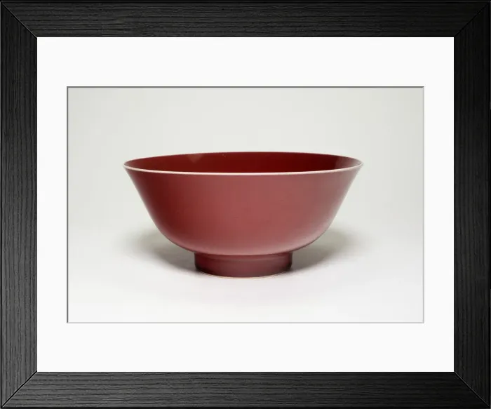 Framed Print : Bowl, Qing dynasty (1644-1911), Yongzheng reign mark and period (1723-1735) Framed Print : Bowl, Qing dynasty (1644-1911), Yongzheng reign mark and period (1723-1735)
